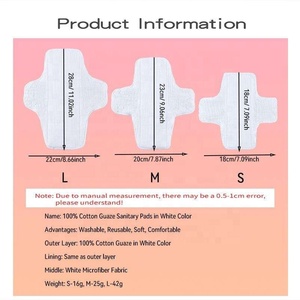 Nouvelle <span class=keywords><strong>serviette</strong></span> d'hygiène pour femmes enceintes - Gaze de coton double face, lavable, douce, respirante, <span class=keywords><strong>serviette</strong></span> hygiénique pour les règles, pour peaux sensibles - Product Image 2