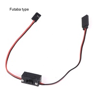 Interrupteur d'alimentation JR Futaba JST pour pièces d'avion RC, commande marche/arrêt du récepteur avec connecteurs JR en plastique
