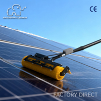 Machine de nettoyage de panneaux solaires électriques à perche télescopique WSE-G04 de 7,5 m, système de lavage de fenêtres, directement de l'usine