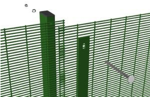 Malla de Alambre Metálica Soldada 358 Antiescalada y Anticorte, Tratada Térmicamente, Galvanizada y con Recubrimiento en Polvo, Fácil de Instalar, Malla de Seguridad con Postes - Product Image 5