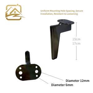 luxury OEM Factory Custom solid 15cm/17cm golden t leg metal <b>sofa</b> legs iron furniture legs durable for <b>sofa</b> <b>bed</b> and cabinet - Product Image 3