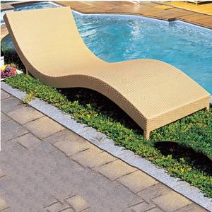 Chaise longue <span class=keywords><strong>en</strong></span> rotin <span class=keywords><strong>en</strong></span> plastique PE pour usage hôtelier - Product Image 2