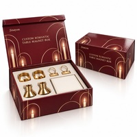 Boîte aimantée personnalisée avec logo imprimé pour la Saint-Valentin, vente en gros, papier couché 157 g/m², carton gris 2 mm, pelliculage brillant