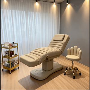 Electric 3 Motor Beauty Salon Bed with PU Leather <b>Foldable</b> Design 200KGS Load Capacity for Hotel Gym & School Use - Product Image 2
