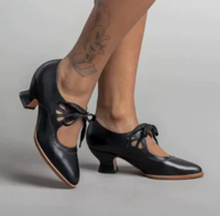 Nouvelles Chaussures Décontractées à Lacets Mi-Talons Creux Style Européen et Américain pour Femmes Grandes Tailles Printemps
