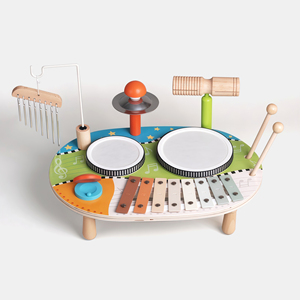 Montessori Educational Puzzle <strong>Games</strong> <strong>Set</strong> <strong>6</strong>-in-<strong>1</strong> Percussion Music Instrument Wooden ADHD Toys for Kids Boys and Girls - Product Image 1