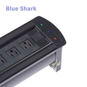 <span class=keywords><strong>Multiprise</strong></span> industrielle motorisée rotative de table en alliage d'aluminium à 3 prises avec ports de données et multimédia - Product Image 5