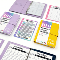 Carnet de notes en gros pour cadeaux de festival, couverture colorée, avec tableau de défi et d'incitation à l'épargne personnalisé, usine de fabrication
