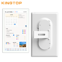Reloj de Pared Digital con Calendario y Pantalla Táctil Full HD 1080P de 21.5 Pulgadas ODM, con Reproducción de Video Android 15 y Marco de ABS