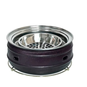 Ranhuo Fashioned <strong>Table</strong> <strong>Top</strong> BBQ Grill Commercial Charcoal <strong>Barbecue</strong> with Plate or Net for Outdoor Indoor BBQ - Product Image 5