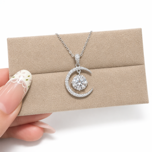 Collana con Pendente in Moissanite da 2 Carati, <span class=keywords><strong>Argento</strong></span> 925, Colore <span class=keywords><strong>D</strong></span>, VVS1, Anti-ossidazione, Gioiello Raffinato per Donne, Regalo per Vacanze Estive - Product Image 5