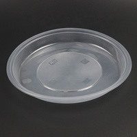Vente flash : Assiette en plastique PP transparente jetable de 227 mm, qualité alimentaire, pour bols et assiettes