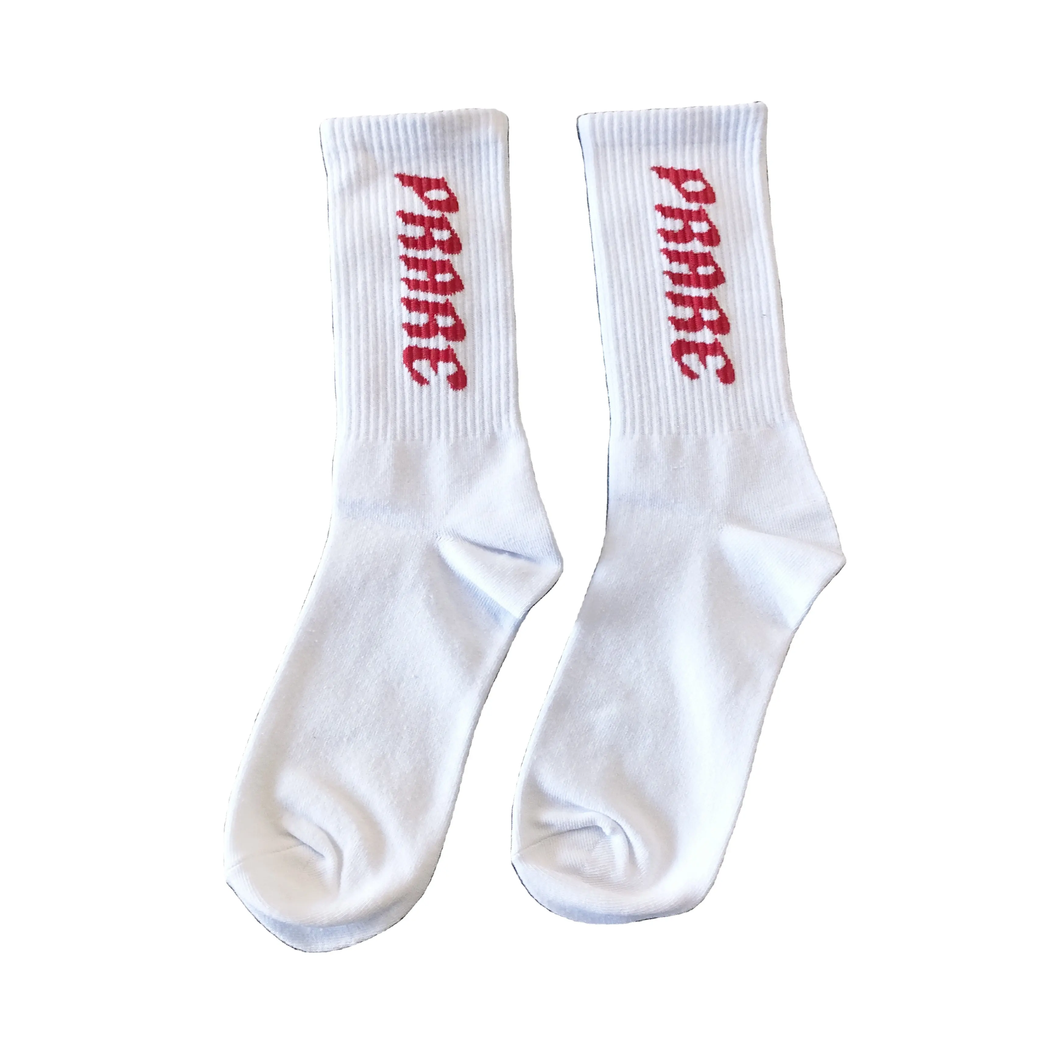 Hot Sell benutzer definierte Farbe Mode Sport Socken lange Söckchen Männer Gewebte Muster Socken Männer