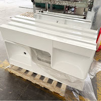 Nouveau design de lavabo pour petits espaces, meuble de salle de bain avec vasque intégrée