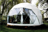 Dôme géodésique de luxe pour l'hôtellerie en plein air, tente de glamping pour hôtels et complexes hôteliers