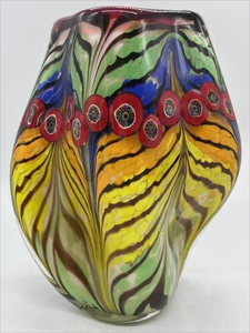 Florero de diseño Art Deco soplado a mano, objetos artísticos de fábrica, objetos decorativos de cristal Vasi de Murano, jarrón, jarrones de cristal - Product Image 3