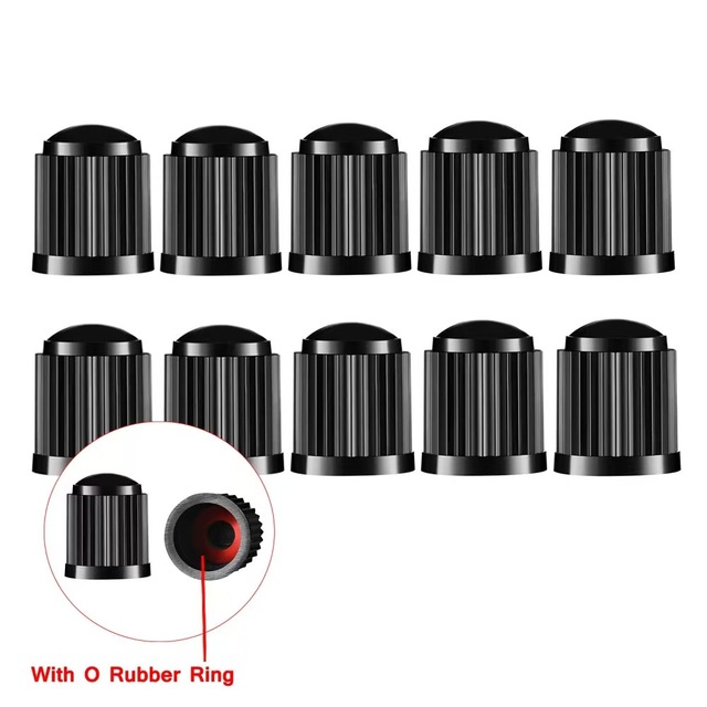 Universal Plastic Tire Valve Stem Dust Caps for Car Motorcycle Truck, Durable Schrader Valve Covers Colorful Air Port Protectors