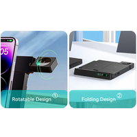 Base de Carga Inalámbrica Magnética para Reloj, Soporte Universal 3 en 1 para Teléfono Celular, Plataforma de Carga Inalámbrica de 15 W