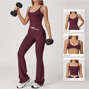 Women's Sports Wear Gym Fitness Yoga Sets Fitness Clothing Activewear Sets Women Sportswear V Waist Workout Clothes for Women - Product Image 3