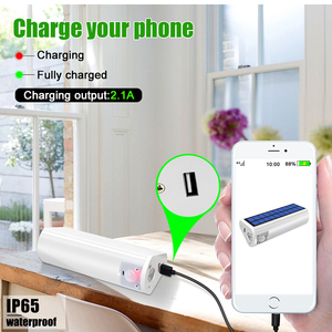 Lampe de camping solaire LED portable, rechargeable par USB, chargeur de téléphone portable, étanche IP65, 600LM, utilisation en <span class=keywords><strong>jardin</strong></span> - Product Image 3