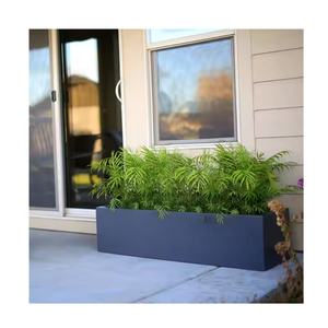 Jardinera Rectangular Grande de Fibra de Vidrio, Jardineras para Exteriores al por Mayor, Modernas y Clásicas para Hogar y Jardín, Ligeras - Product Image 1