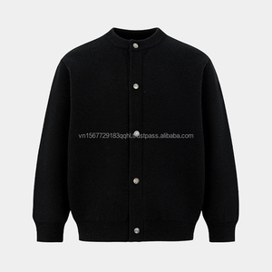Suéter de punto grueso con cuello para hombre, estilo nuevo primavera-otoño 2026, cárdigan de punto de botonadura sencilla, abrigo de moda de marca con sentido de la elegancia avanzado. - Product Image 5