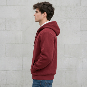 <b>Men's</b> <b>Sherpa</b> Lined Full Zip Hoodie Warm <b>Fleece</b> Hooded Sweatshirt Winter Casual <b>Jacket</b> with Front Pockets Wholesale - Product Image 2