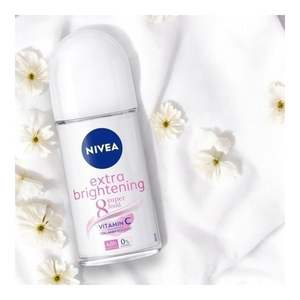 NIVEA Extra Brightening 8 Super Food Vitamina C Colágeno Booster Sin alcohol 48HR Protección contra el olor Desodorante Antitranspirante - Product Image 1
