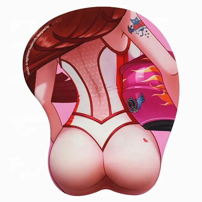 2023 Kualitas Terbaik Silikon Kustom 3d Boob Mouse Pad Pergelangan Tangan Mouse Pad