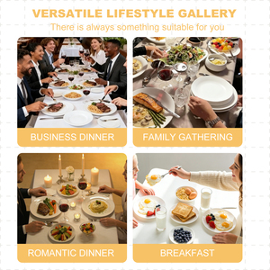 Vajilla de Melamina de Alta Gama, Personalizable y Sostenible, con Platos Blancos, Apta <span class=keywords><strong>para</strong></span> <span class=keywords><strong>Restaurantes</strong></span> y Hoteles - Product Image 4