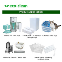 Eco-Clean Op Maat Gemaakte Vervangende Geurslot Kattenbakzak Kattenbakvulling Navulzakjes Met Vierkante Cassette