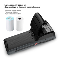 Android 13.0 IP67 Tahan Air PDA Tangguh Pemindai Barcode Genggam Printer Thermal Octa-core 2.0GHz Layar 5.5-inci 5000mAh Stok Tersedia