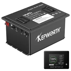 US/Europe Stock Kepworth Lifepo4 Battery Golf Cart Lithium Battery Lithtech Golf Cart 36 Volt 100Ah Lithium Golf Cart Batteries