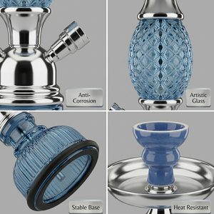 Juego de Cachimba Árabe en Oferta, Disponible en Varios Colores, Cachimba Pequeña con un Solo Tubo - Product Image 4