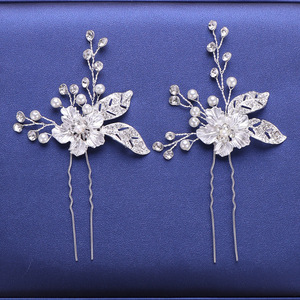 Accesorios para el cabello de novia de diamantes de imitación de palos de pelo de las mujeres de horquilla joyería del pelo - Product Image 6