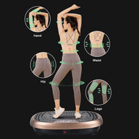 Plateforme vibrante à oscillation verticale avec plaque vibrante d'exercice en métal et ABS de haute qualité pour le fitness du corps entier