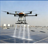 Drone d'urgence DaringFish pour débutants, haute altitude, pour le nettoyage des panneaux photovoltaïques en verre des murs extérieurs