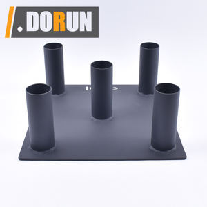5 supports d'haltères stockage et organisation pour gymnases domestiques, commerciaux et de garage. Peut contenir 5 barres, EZ Curls, Hex Bars. Vertical compact - Product Image 2