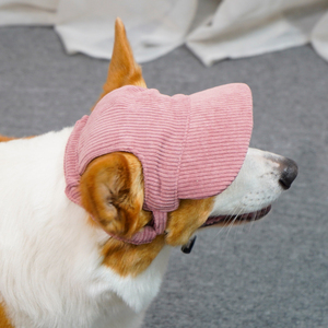 Casquette de baseball tendance pour <span class=keywords><strong>chien</strong></span> avec trous pour les oreilles, en velours côtelé, motif de Noël – Vêtement écologique de protection solaire pour animaux de compagnie en extérieur - Product Image 2