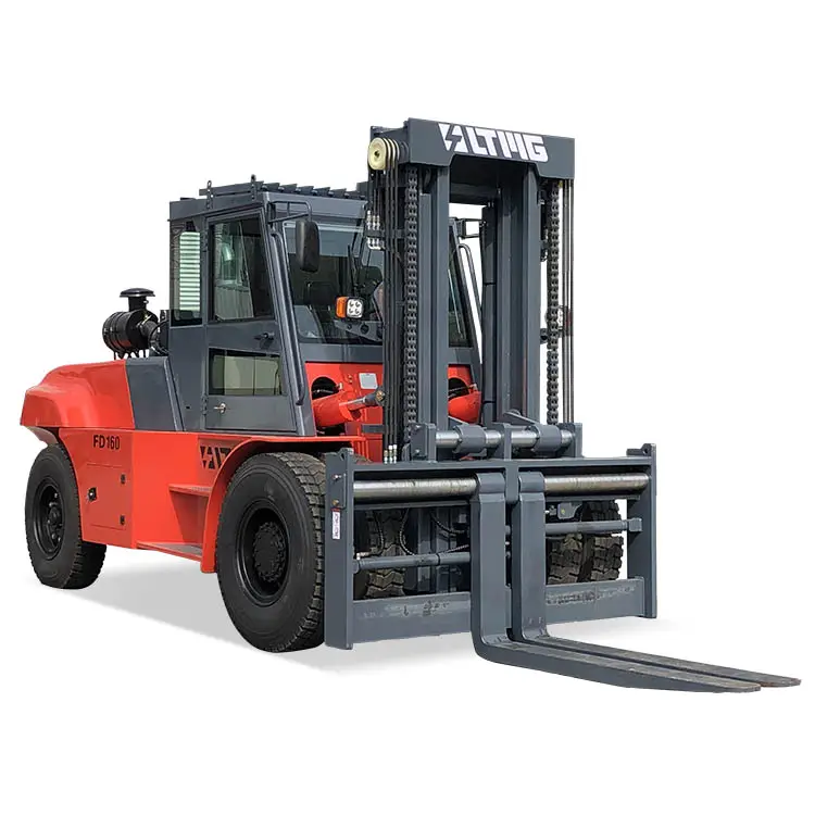 LTMG büyük montacargas forklift  10 ton 20 ton 15 ton 16 ton carretilla elevadora dizel forklift çatal pozisyoner ile