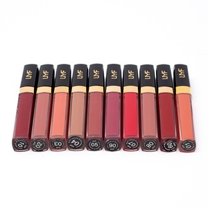 <span class=keywords><strong>UMF</strong></span> <span class=keywords><strong>10</strong></span> colores Etiqueta Privada impermeable larga duración mate lápiz labial líquido bling glitter brillo de labios - Product Image 5
