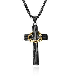 Collana croce personalizzata <span class=keywords><strong>per</strong></span> donne ragazzi ragazze cattoliche battesimo cristiana catene di moda collane - Product Image 5