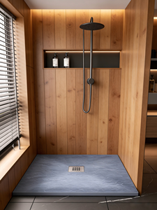 Base <span class=keywords><strong>de</strong></span> <span class=keywords><strong>douche</strong></span> moderne effet ardoise 2026 avec drain central bleu 80*120, receveur <span class=keywords><strong>de</strong></span> <span class=keywords><strong>douche</strong></span> antidérapant pour la rénovation et la décoration <span class=keywords><strong>de</strong></span> salle <span class=keywords><strong>de</strong></span> bain - Product Image 5