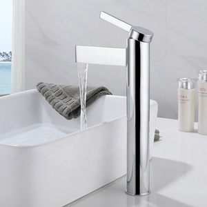 Robinet de lavabo monocommande moderne chromé à économie <span class=keywords><strong>d</strong></span>'<span class=keywords><strong>eau</strong></span>, à poser sur le comptoir, <span class=keywords><strong>eau</strong></span> chaude et froide, haute qualité, vente chaude - Product Image 2