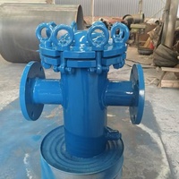 Filtre à panier en fonte ductile à haut débit, taille personnalisée DN100, maille en acier inoxydable 304, à double bride, pour pompe duplex, tamis 500L/heure, adoucisseur d'eau