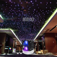 Lumières de plafond à fibres optiques Starry Home Theater 50W RGBW à double couleur, effet scintillant