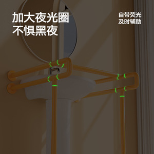 Barres d'appui murales Meiruide en acier inoxydable antidérapantes pour personnes âgées et handicapées – Système de sécurité pour douche et lavabo - Product Image 4