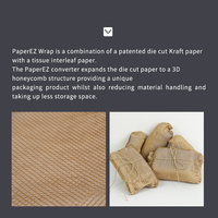 Gulungan Kertas Kraft Sarang Lebah Biodegradable untuk Kemasan Kamera & Komputer, Cocok untuk Start-up atau Toko Online Berbasis Rumah