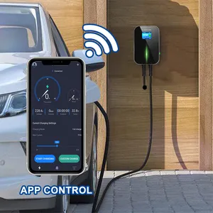 22KW APP סוג 2 ev wallbox חשמלי רכב מטען תחנה