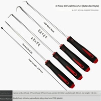 Extracteur de joint d'étanchéité à crochet - Mini-outil en acier au carbone pour réparation automobile - Lot de 4 pour achat en gros ou à l'unité